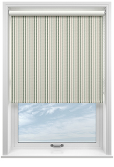 Emily Bond Cornish Stripe, Fern - Roller Blind